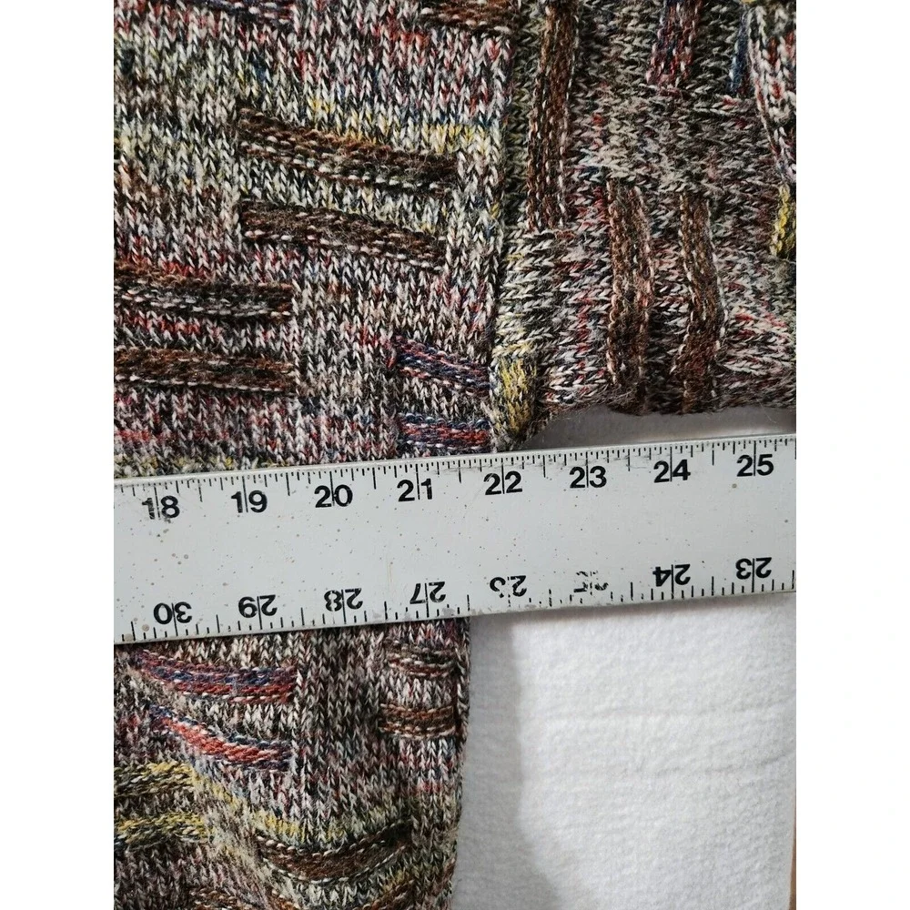 Progetto Mens Long Sleeve Sweater Pullover Made In Italy Size L Acrylic Wool